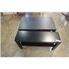 Image 1 : BLACK IKEA COFFEE TABLE AND SMALL SHELF