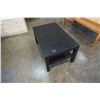 Image 5 : BLACK IKEA COFFEE TABLE AND SMALL SHELF