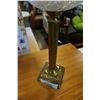 Image 3 : BRASS AND GLASS LAMP 20 INCH