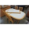 Image 2 : MADE IN DENMARK DINING TABLE WITH 2 LEAFS AND 4 CHAIRS