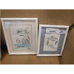 2 SMALL PRINTS - ROSO AND STUDIO