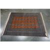 Image 1 : WOVEN FRINGED AREA CARPET - APPROX 51 x 65 INCHES