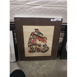 RICHARD HUNT SIGNED SEA BEAR  NATIVE PRINT