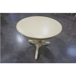 Round painted side table