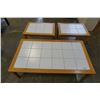 Image 1 : 3 PIECE MADE IN DENMARK TILE TOP COFFEE TABLE AND ENDTABLES
