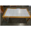 Image 3 : 3 PIECE MADE IN DENMARK TILE TOP COFFEE TABLE AND ENDTABLES