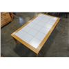 Image 5 : 3 PIECE MADE IN DENMARK TILE TOP COFFEE TABLE AND ENDTABLES
