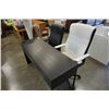 Image 3 : IKEA DESK AND 2 BLACK AND WHITE OFFICE CHAIRS GAS LIFT