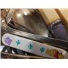 Image 9 : TRAY OF CUTLERY, STAINLESS, SILVER PLATE, ETC