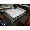 Image 1 : WHITE DOUBLE SIZE BED FRAME WITH MATTRESS
