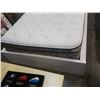 Image 2 : WHITE DOUBLE SIZE BED FRAME WITH MATTRESS