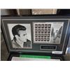 Image 2 : JAMES DEAN PRINT WITH STAMPS, HOCKEY CLOCK AND ART AND HARLEY PRINT AND CAR PRINT