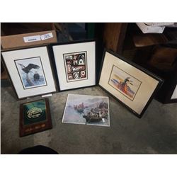 LOT OF FIRST NATIONS PRINTS, SOME SIGNED