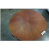 Image 3 : GORGEOUS ROUND TEAK 2-TIER END TABLE