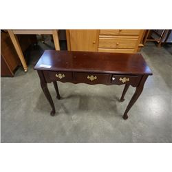 MAHOGANY 3 DRAWER HALL STAND