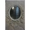 Image 1 : WHITE OVAL WALL MIRROR