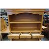 Image 8 : OAK 2 PIECE BUFFET AND HITCH