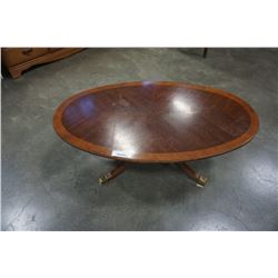 OVAL DIELCRAFT COFFEE TABLE