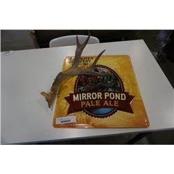 ANTLER AND MIRROR POND BREWERY SIGN