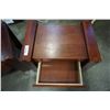 Image 4 : PAIR OF WOOD 1 DRAWER ENDTABLES