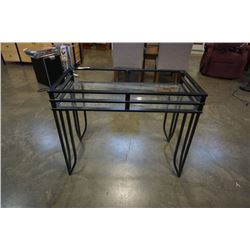 GLASSTOP HALL TABLE