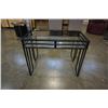 Image 1 : GLASSTOP HALL TABLE