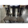 Image 1 : 6 METAL FRAMED DINING CHAIRS