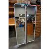 Image 1 : 2 WHITE METAL DRESSING MIRRORS