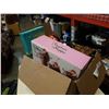 Image 4 : BOX OF KITCHEN ITEMS, TULIP SUNDAE GLASSES