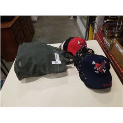 LOT OF NEW HATS AND SATIVA HANDBAG