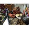 Image 2 : BOX OF WOOD CHICKENS AND CANDLE HOLDERS