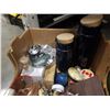 Image 4 : 2 BOXES OF BIRD FIGURES, COLECTABLES, FLASKS