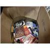 Image 2 : LARGE BOX OF BOOKS, LEATHER JACKET, IRON WALL RACKS
