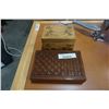 Image 1 : 2 carved wooden jewelry boxes