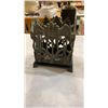 Image 2 : Brass car coin bank, cat figure and napkin holder