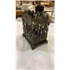 Image 3 : Brass car coin bank, cat figure and napkin holder