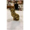 Image 4 : Brass car coin bank, cat figure and napkin holder