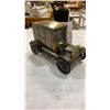 Image 7 : Brass car coin bank, cat figure and napkin holder