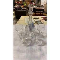 5 piece crystal decanter set