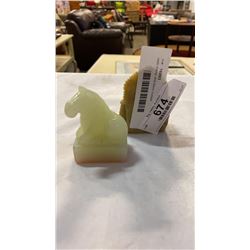 Jade stamp and stone buddah