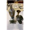 Image 1 : Porcelain turtle, peguin and 2 vases
