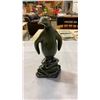 Image 8 : Porcelain turtle, peguin and 2 vases