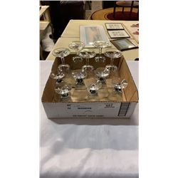 LOT OF STEMWARE - MADE IN SWEDEN AND MADE IN FRANCE