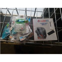 NEW LOWER BACK THERAPY BELT AND LOT OF CLICKIES REUSABLE HEATING PADS