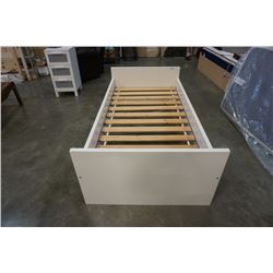 WHITE SINGLE SIZE BEDFRAME