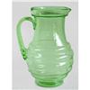 Image 1 : Green Elegant Depression Glass Pitcher #1282516