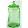 Image 1 : Hocking Green Depression Glass 47oz Canister #1282538