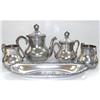 Image 1 : Art Nouveau Victor Silver Co. Tea Set #1282702