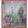 Image 1 : Old Signed Impressionism Cityscape Oil Painting#1282794