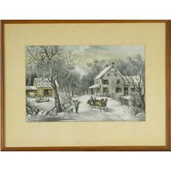 Currier and Ives, ?American Homestead Winter? #1301909